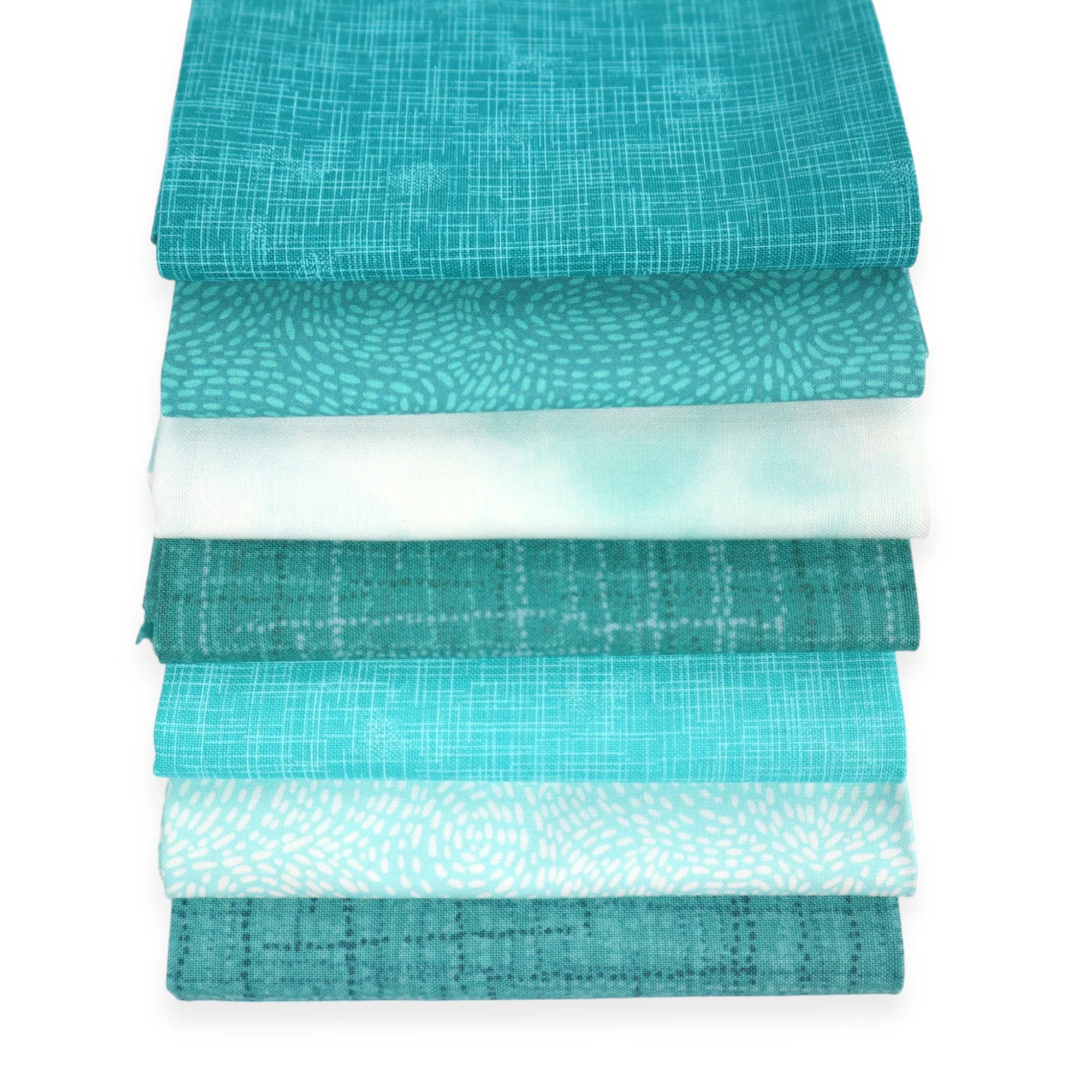 Marine Blue Green (7) Piece Fat Quarter Bundle