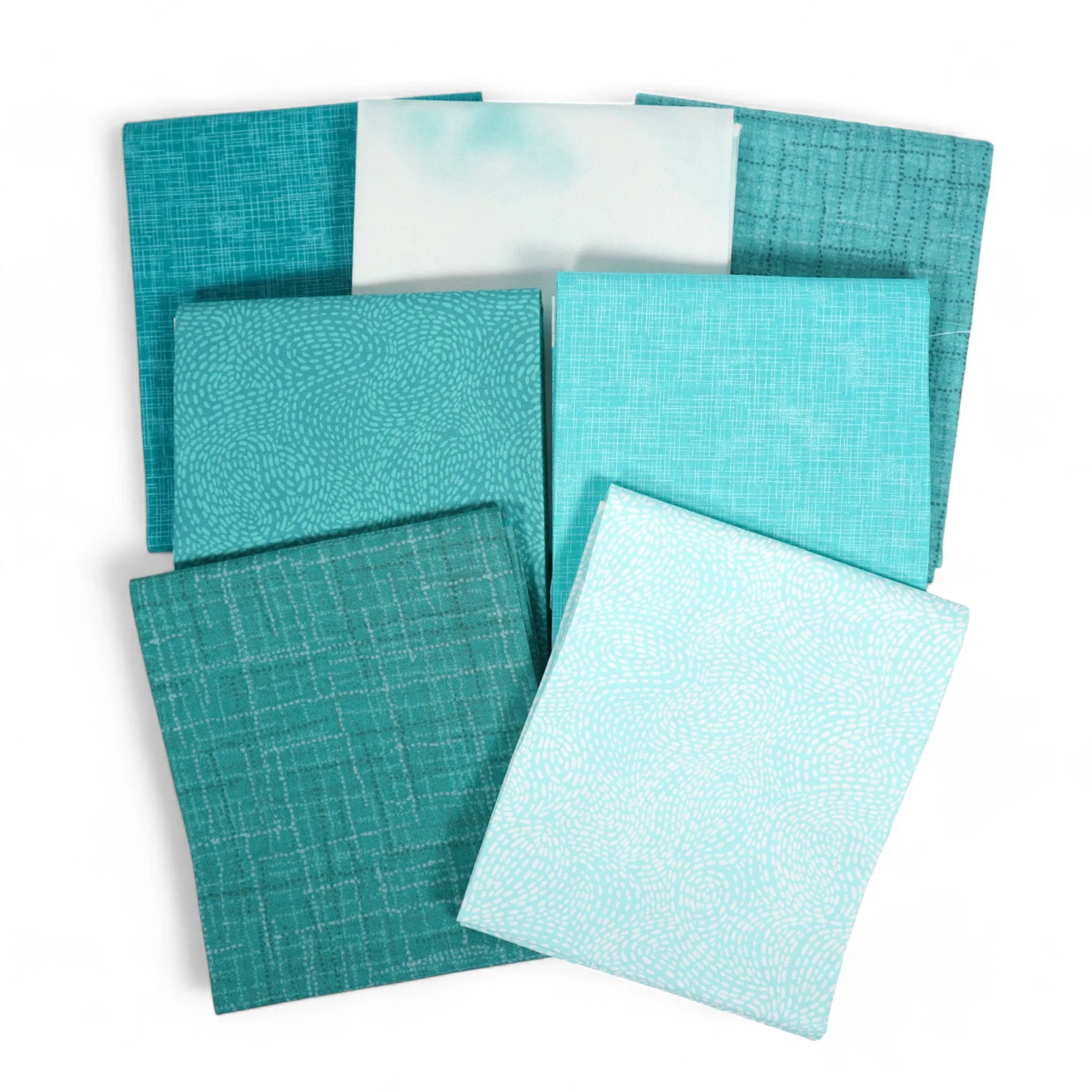 Marine Blue Green (7) Piece Fat Quarter Bundle