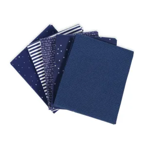 Navy (5) Piece Fat Quarter Bundle