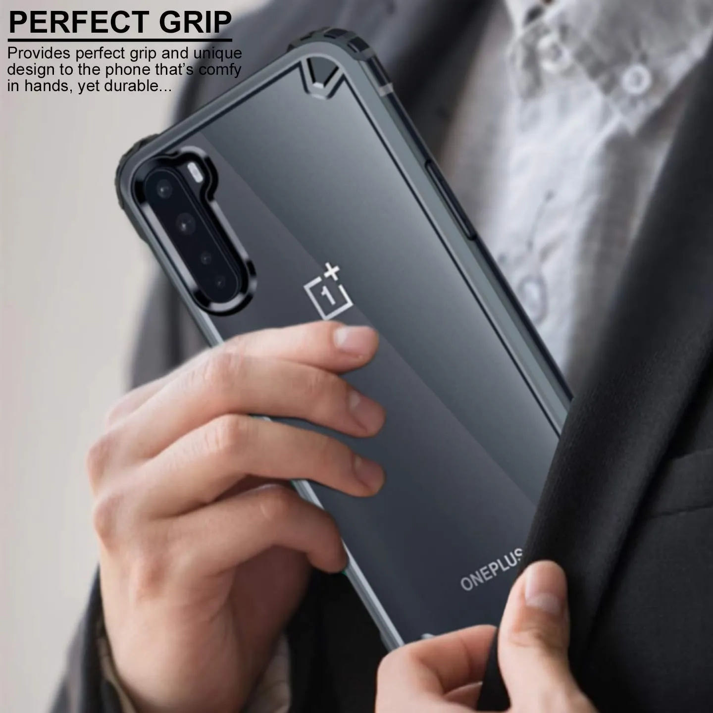 OnePlus Nord Back Cover Case | Impulse - Moon Gray