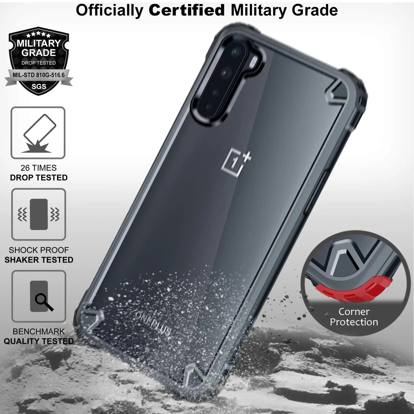 OnePlus Nord Back Cover Case | Impulse - Moon Gray