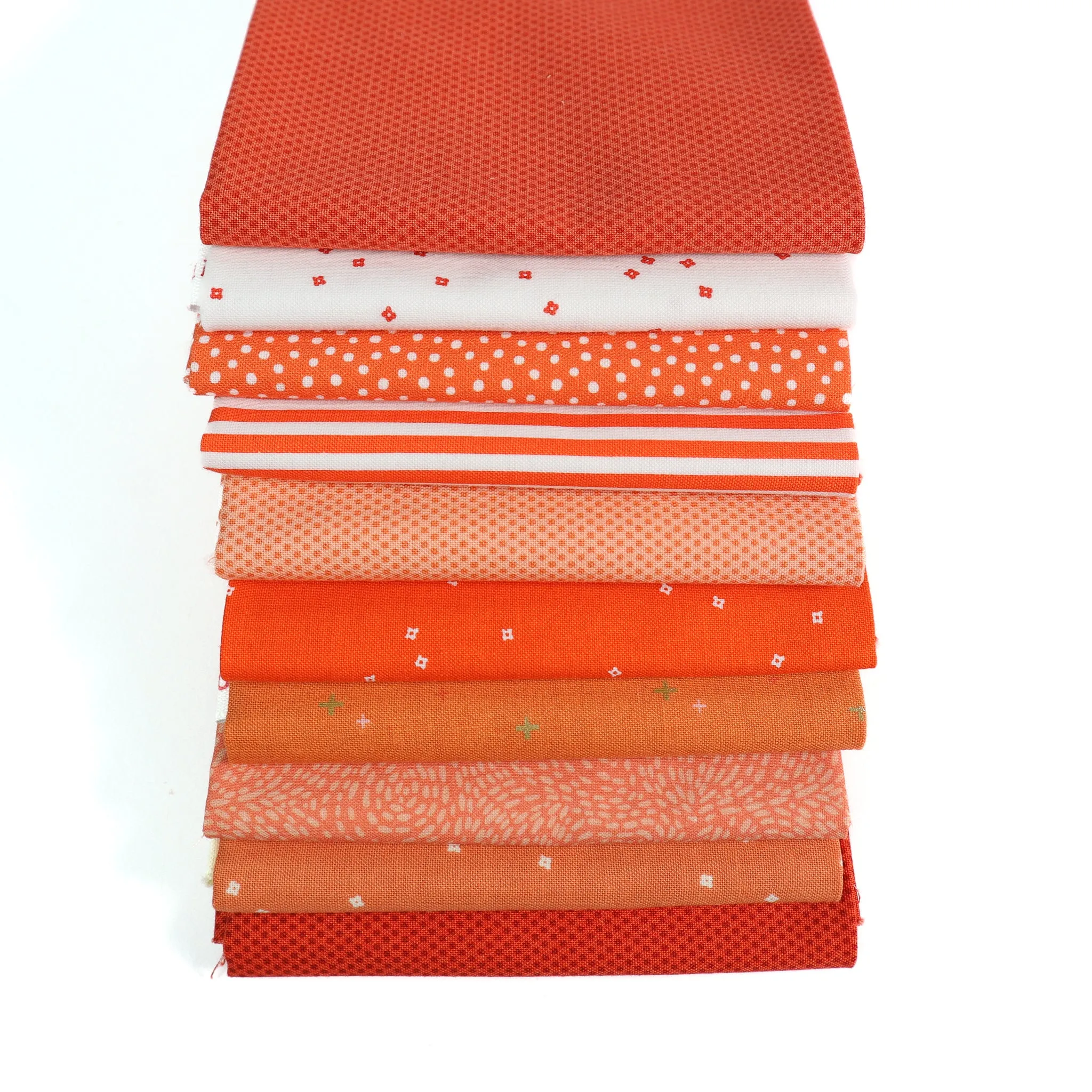 Orange (10) Piece Fat Quarter Bundle