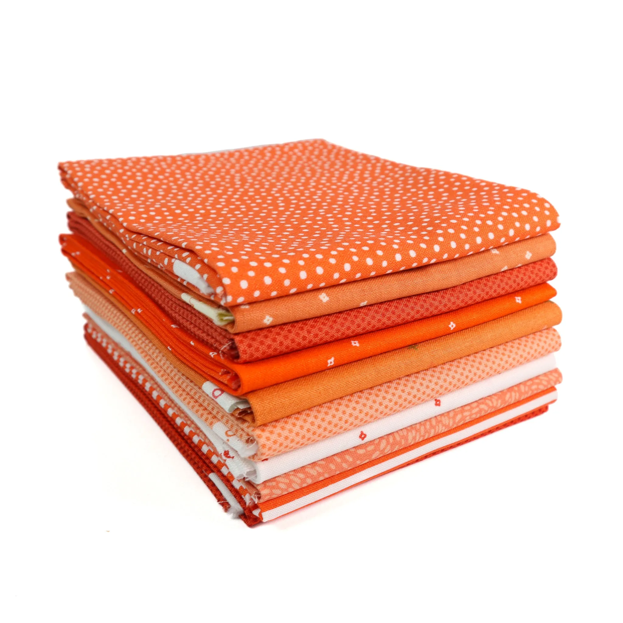 Orange (10) Piece Fat Quarter Bundle