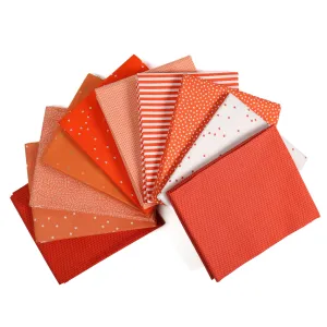 Orange (10) Piece Fat Quarter Bundle