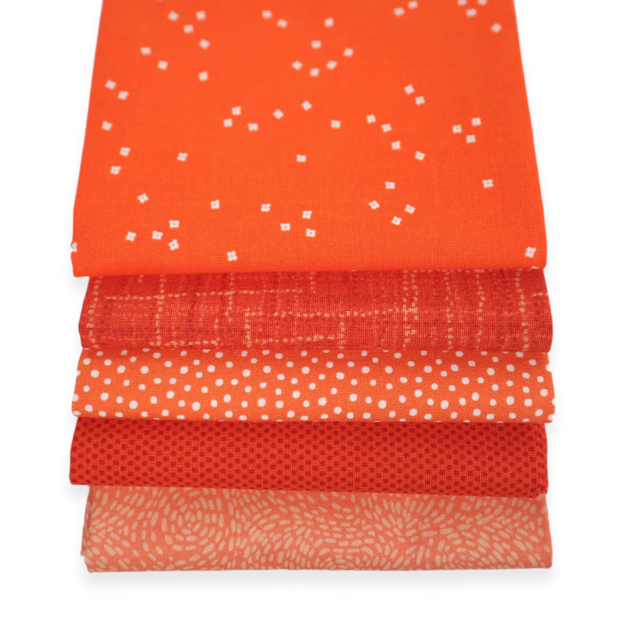 Orange (5) Piece Fat Quarter Bundle