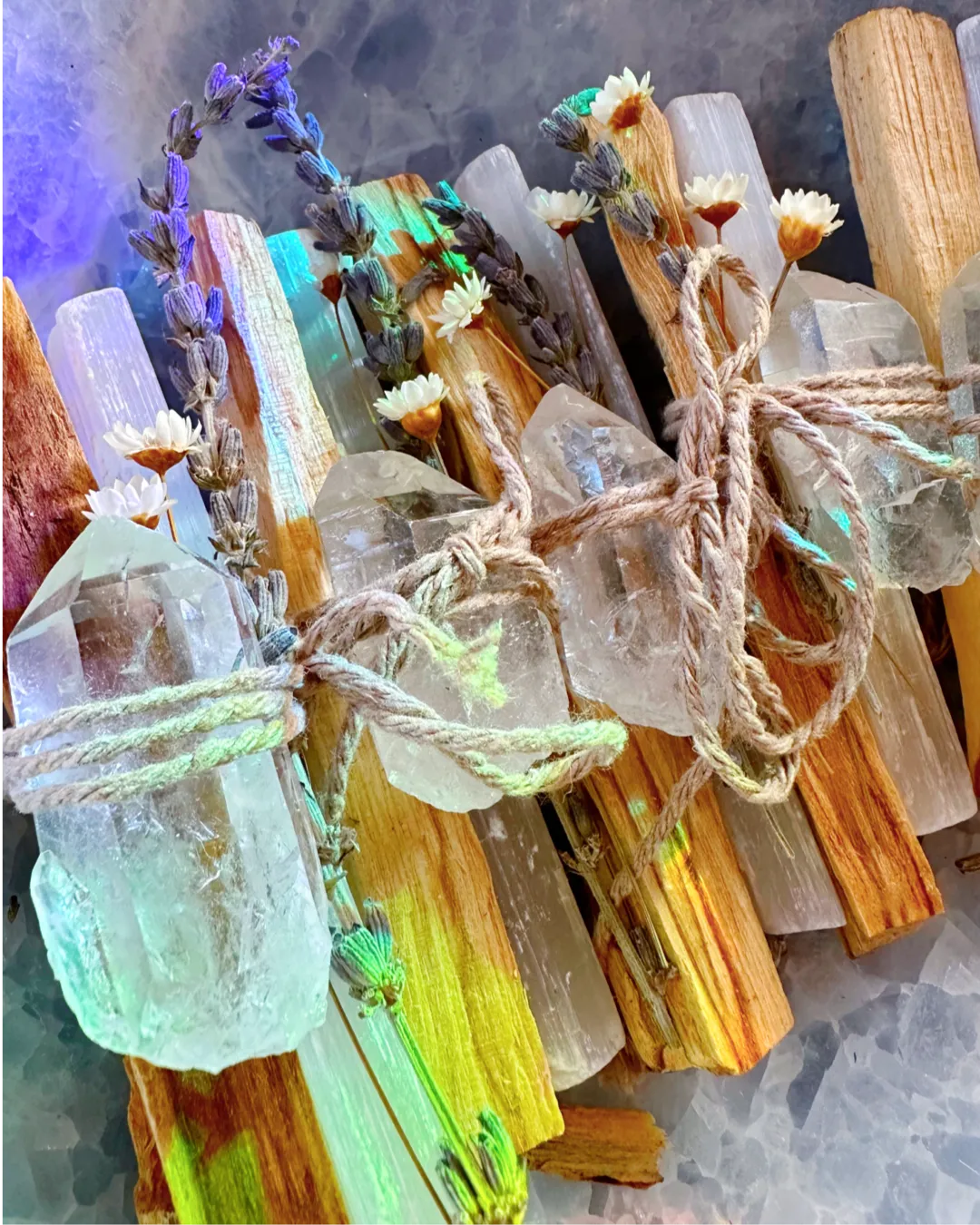 Palo Santo, Quartz & Selenite Bundle