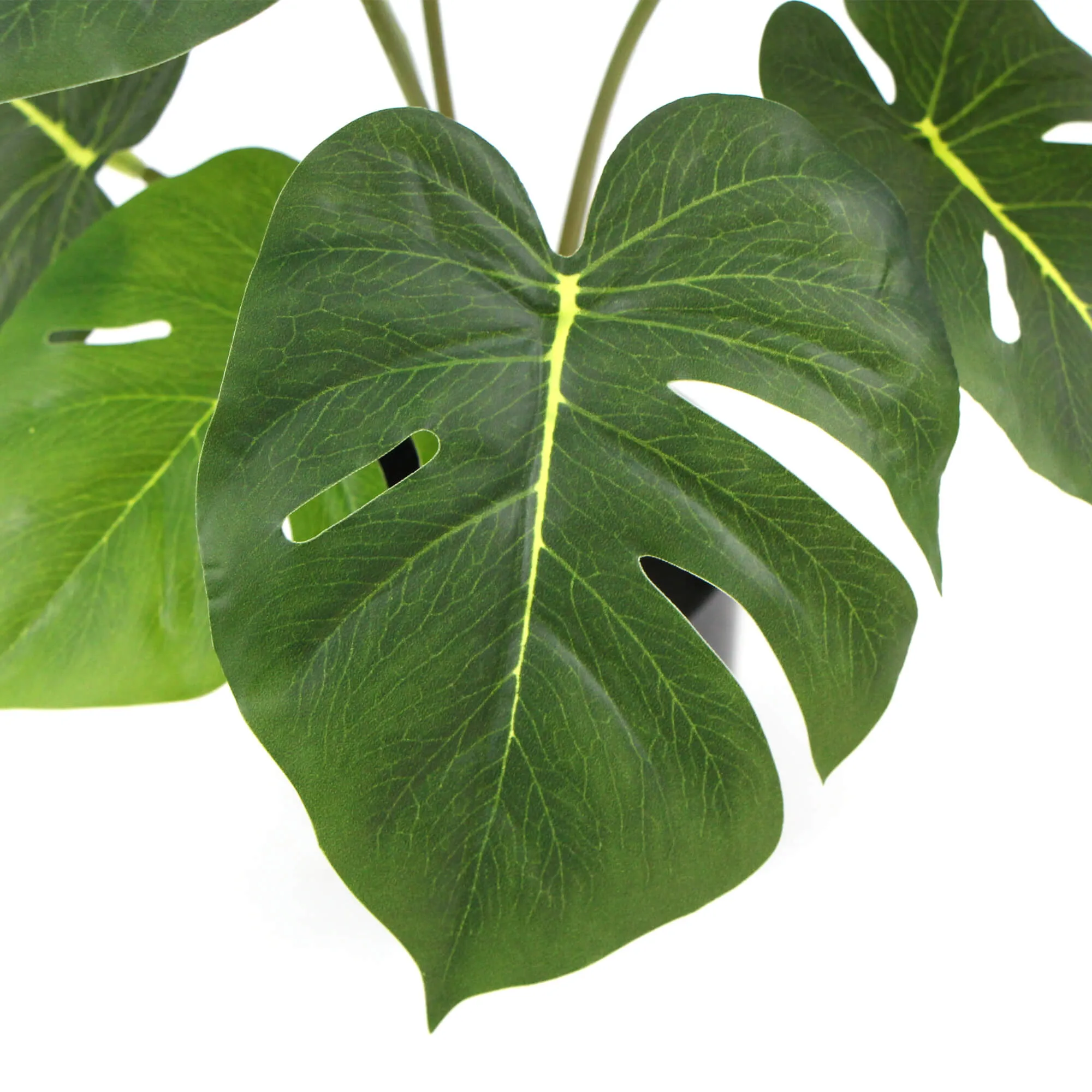 Potted Artificial Split Philodendron Plant With Real Touch Leaves 40cm