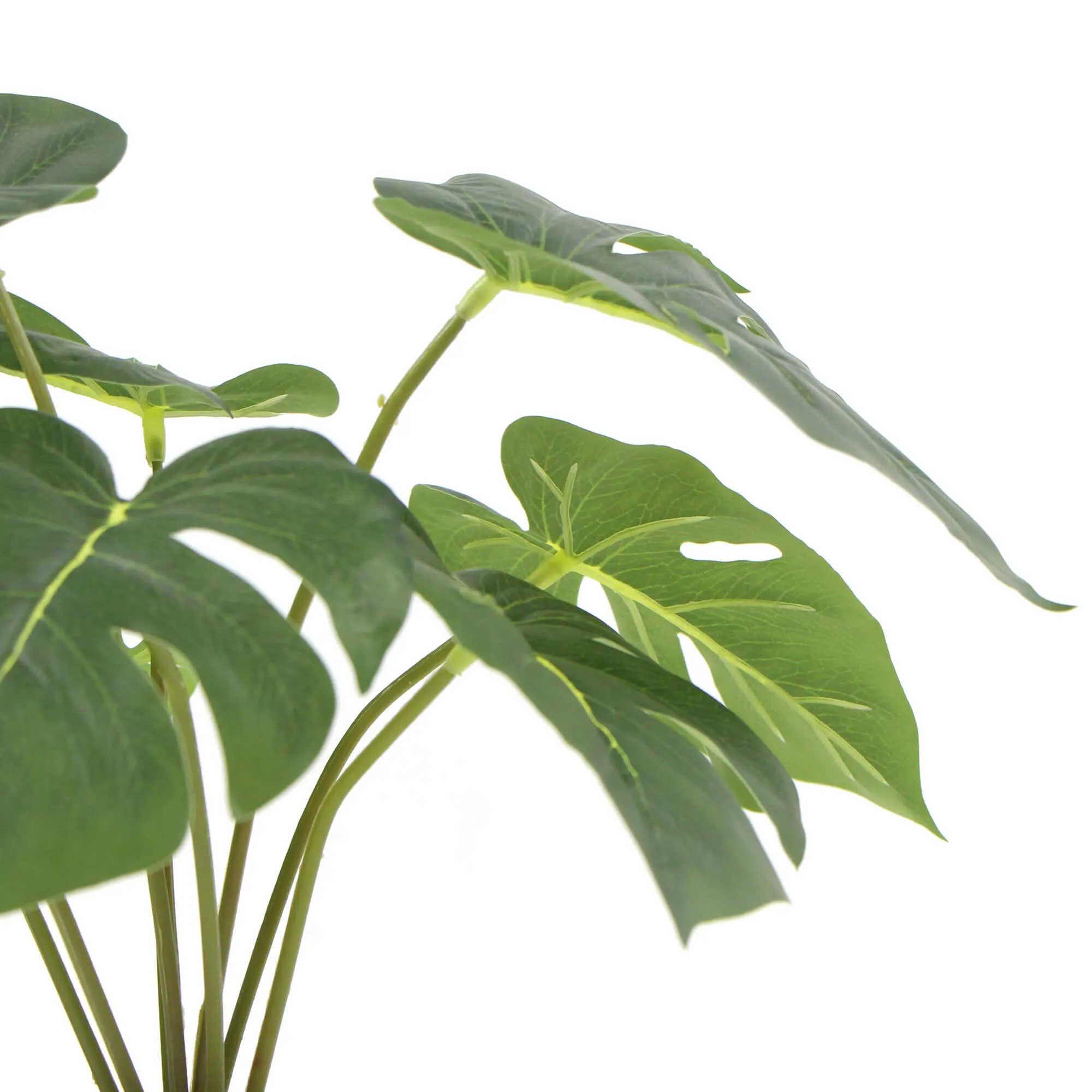 Potted Artificial Split Philodendron Plant With Real Touch Leaves 40cm