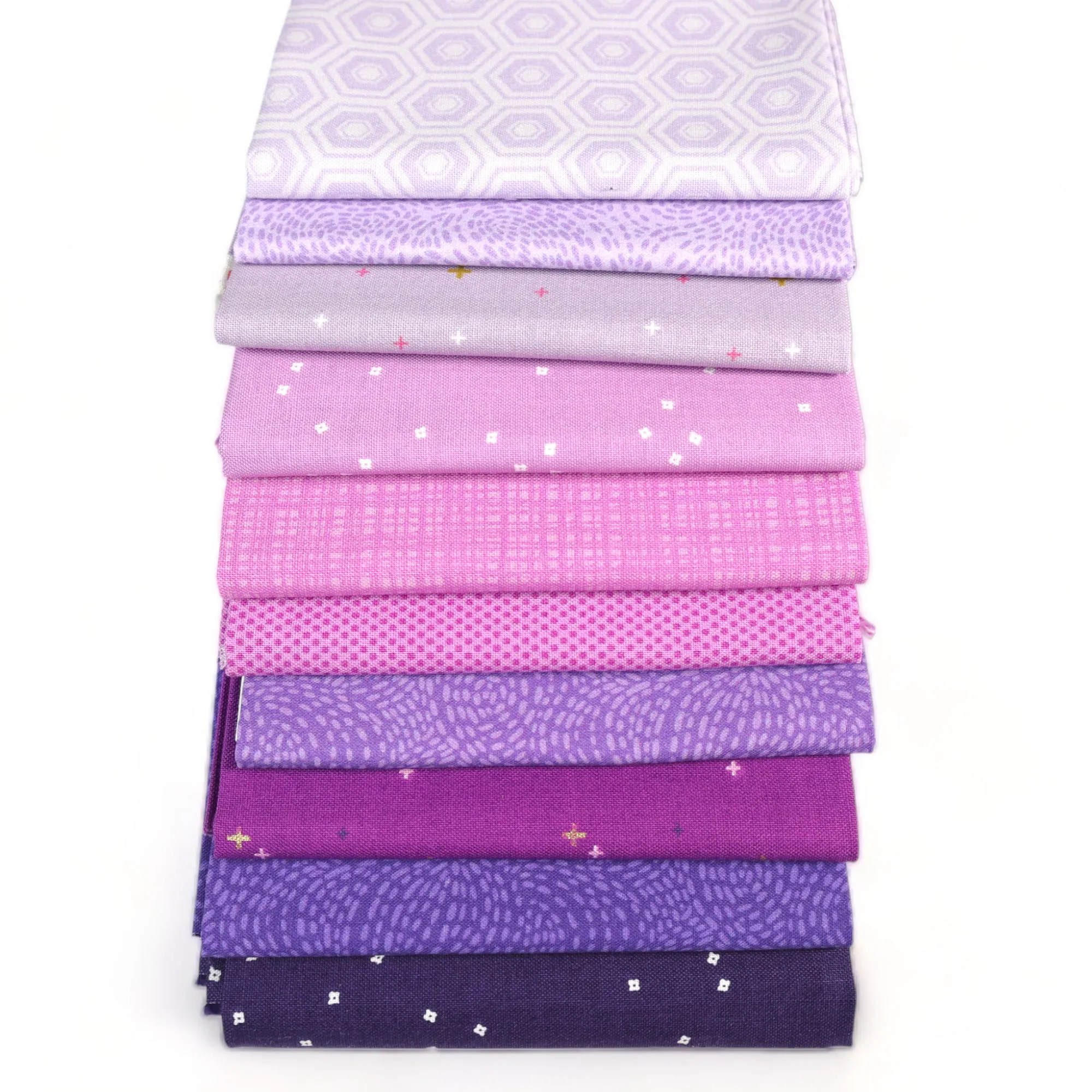 Purple (10) Piece Fat Quarter Bundle