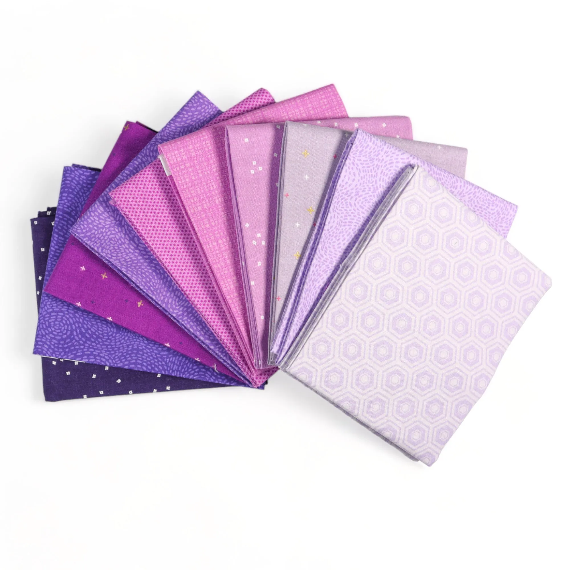 Purple (10) Piece Fat Quarter Bundle