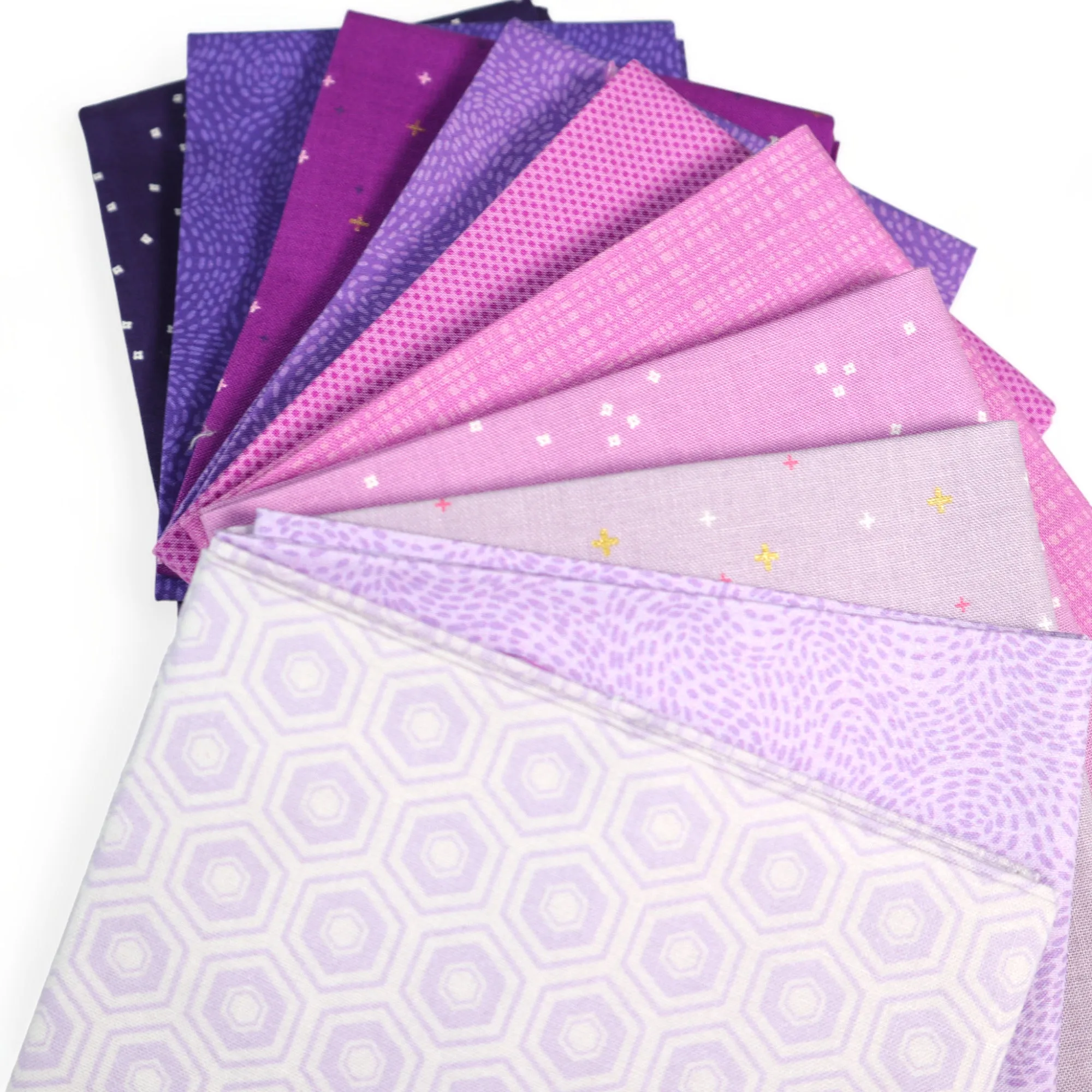 Purple (10) Piece Fat Quarter Bundle