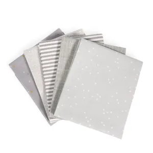 Silver Gray (5) Piece Fat Quarter Bundle