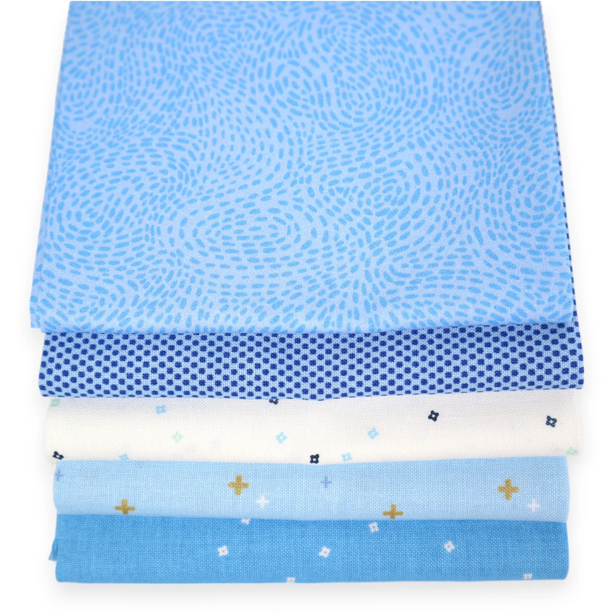 Sky Blue (5) Piece Fat Quarter Bundle