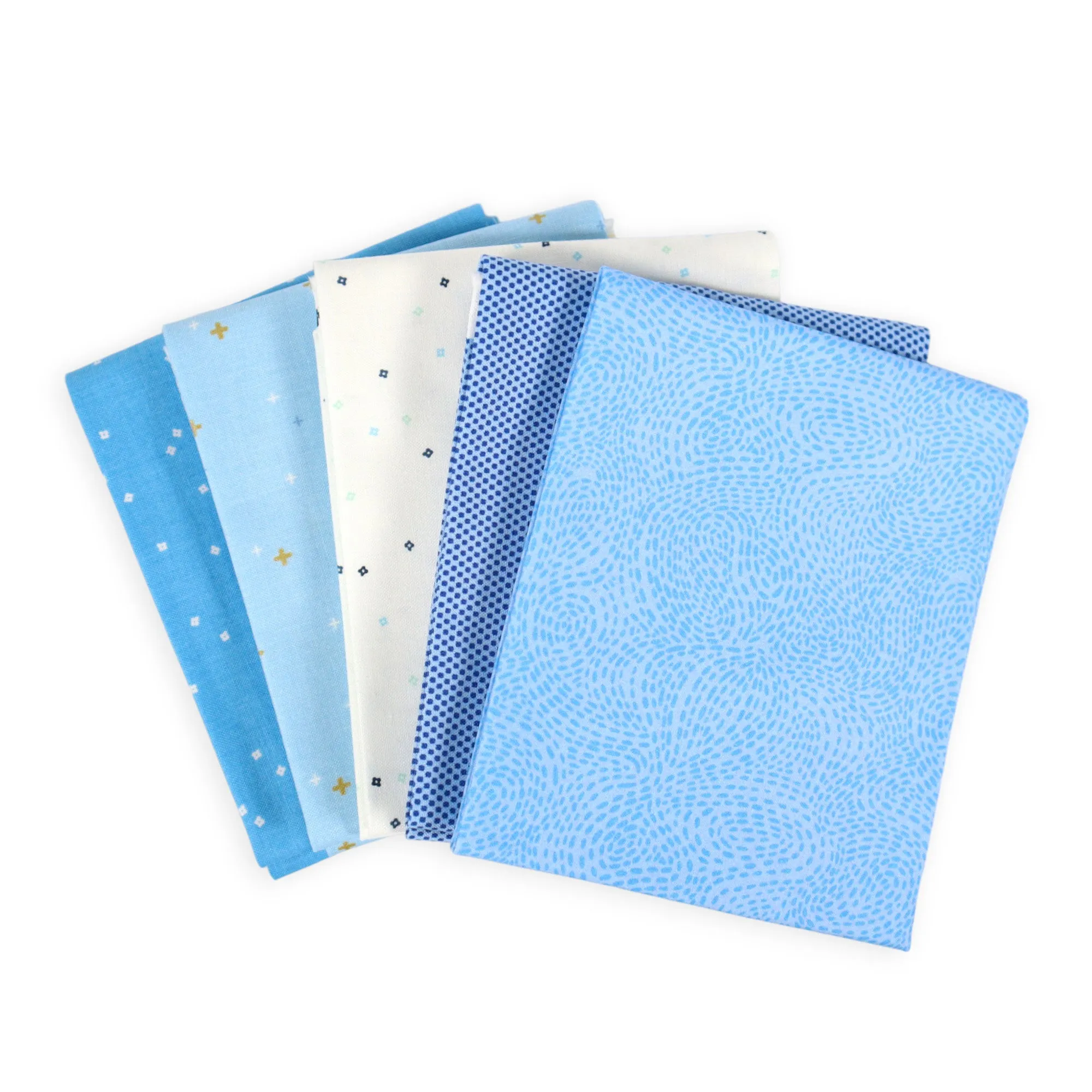 Sky Blue (5) Piece Fat Quarter Bundle