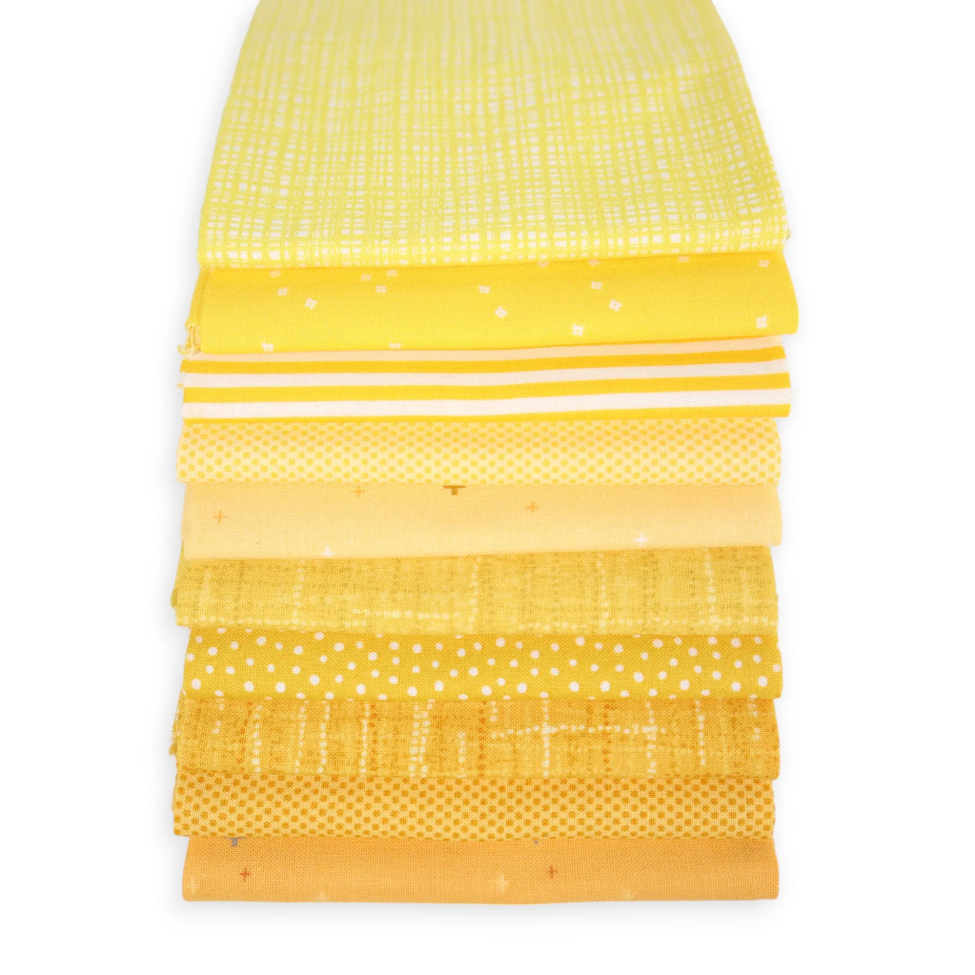 Yellow (10) Piece Fat Quarter Bundle